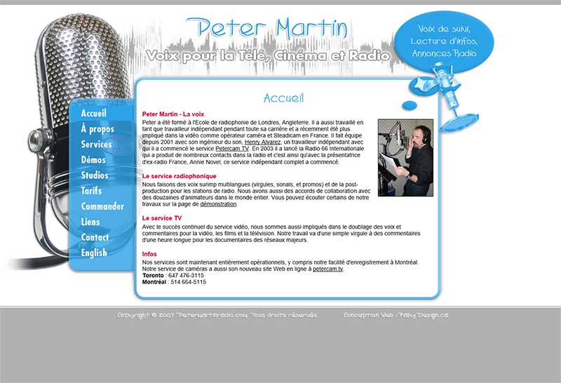 Peter Martin, Radio en ligne